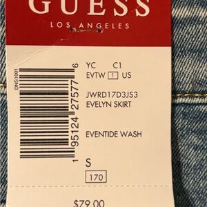 Guess Denim Skirt in Light Blue